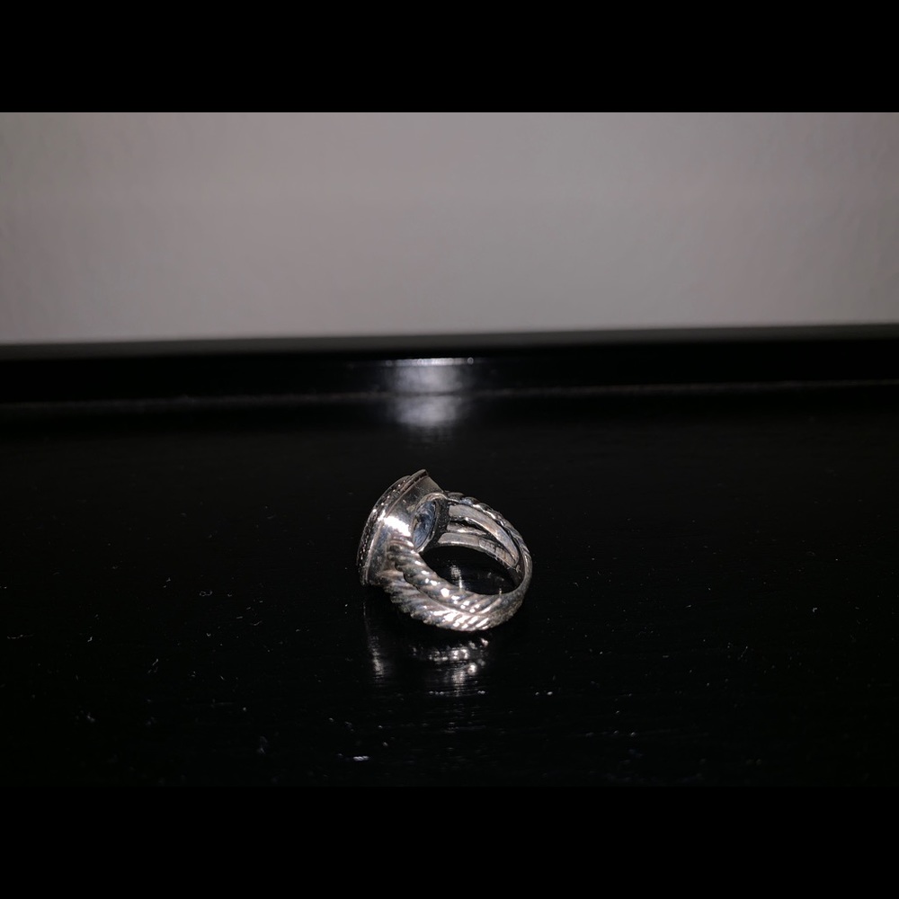 David Yurman Blue topaz Albion ring
